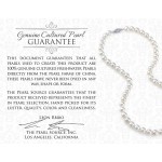 THE PEARL SOURCE AAA Quality Round White Freshwater Cultured Pearl Necklace for Women with Magnetic Clasp