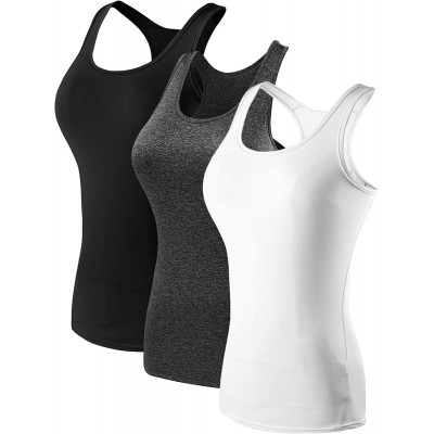 Neleus Women&#39;s 3 Pack Compression Base Layer Dry Fit Tank Top