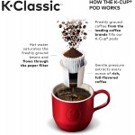 Keurig K-Classic Coffee Maker, Single Serve K-Cup Pod Coffee Brewer, 6 to 10 Oz. Brew Sizes, Black