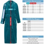 Alexander Del Rossa Women's Plush Fleece Robe with Hood, Long Warm Bathrobe