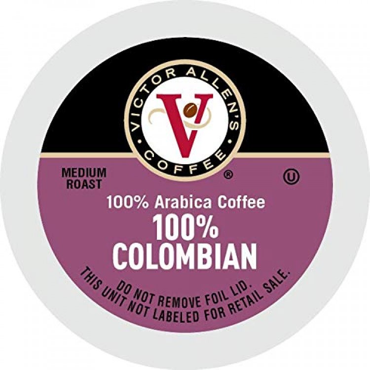 Victor Allen Coffee, 100% Colombian Single Serve K-cup, 200 Count (Compatible with 2.0 Keurig Brewers)