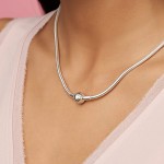 Pandora Jewelry Moments Snake Chain Charm Sterling Silver Necklace