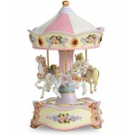 The San Francisco Music Box Company Classic Horse Musical Carousel