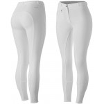 HORZE Active Women's Silicone Grip Full Seat Riding Breeches - Black - 22