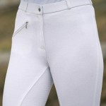 HORZE Active Women's Silicone Grip Full Seat Riding Breeches - Black - 22