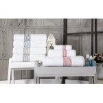 Enchante Home Elegante 6 Piece Turkish Towel Set, Navy