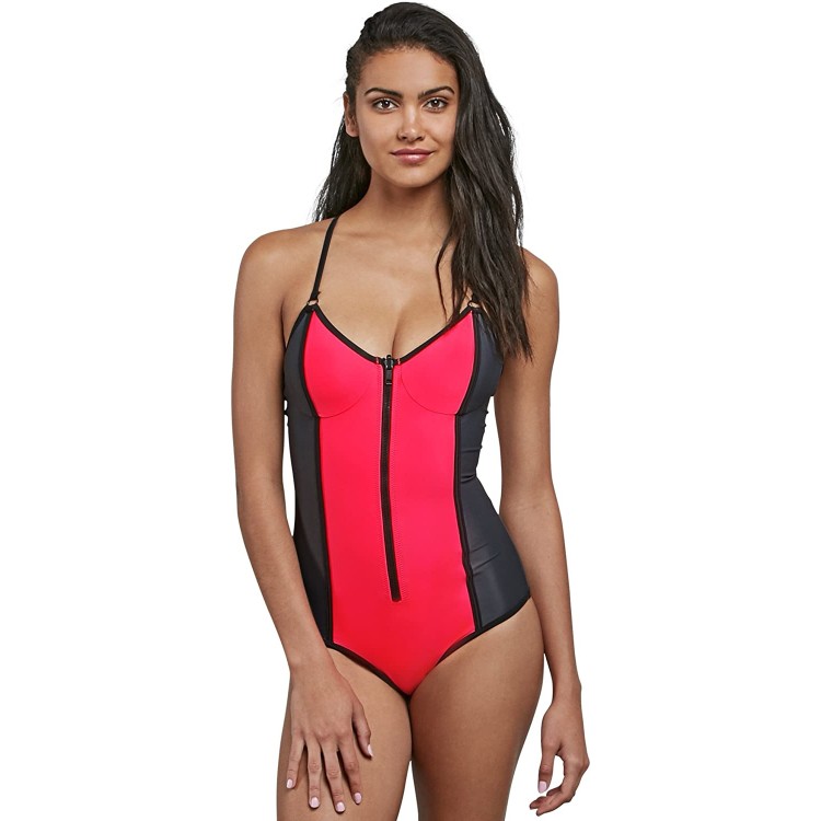 Volcom Womens Georgia May Jagger One Piece Swimsuit 