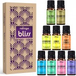 Natrogix Essential Oils 10ml Therapeutic Grade 100% Pure Natural Aromatherapy Essential Oil Set Essential Oils (0.33 Fl Oz (Pack of 9))