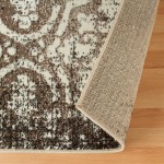 SUPERIOR Designer Bristol Brown Area Rug (4&#39; x 6&#39;)