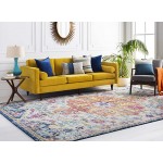 Artistic Weavers Odelia Vintage Bohemian Area Rug ,12&#39; x 15&#39;, Orange/Navy