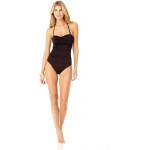 Anne Cole Women's Twist Front Shirred One Piece Swimsuit