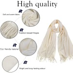 SOJOS Womens Large Soft Cashmere Feel Pashmina Shawls Wraps Winter Scarf SC304