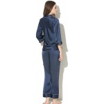 CLC Women&#39;s Pure Mulberry Silk Nightshirt Pajama Set Sleep Sets