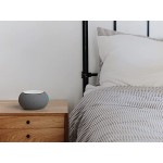 SNOOZ White Noise Sound Machine - Real Fan Inside for Non-Looping White Noise Sounds - App-Based Remote Control, Sleep Timer, and Night Light - Cloud