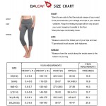 BALEAF Women&#39;s Capri Leggings High Waisted Yoga Pants Stretch 3/4 Workout Exercise Capris with Pockets