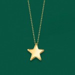 Ross-Simons Italian 14kt Yellow Gold Star Necklace