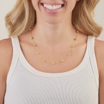 Ross-Simons 14kt Yellow Gold Bead Station Necklace