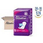 Nileeva Individually Wrapped Super Maxi Sanitary Napkins Feminine Care, Super Value (576 Pads= 16 Pads/Pack X 36 Packs) Bulk Buy