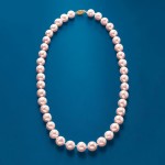 Ross-Simons 10-11mm Pink Cultured Pearl Necklace With 14kt Yellow Gold