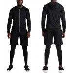 BUYJYA 5Pcs Men&#39;s Compression Pants Shirt Top Long Sleeve Jacket Athletic Sets Gym Clothing Mens Workout