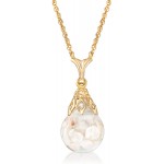 Ross-Simons Floating Opal Pendant Necklace in 14kt Yellow Gold