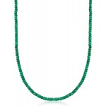 Ross-Simons 50.00 ct. t.w. Emerald Bead Necklace in 14kt Yellow Gold