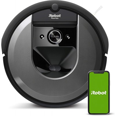 iRobot Roomba i7 (7150) Robot Vacuum- Wi-Fi Connected, Smart Mapping, Works with Alexa, Ideal for Pet Hair, Works With Clean Base, Black