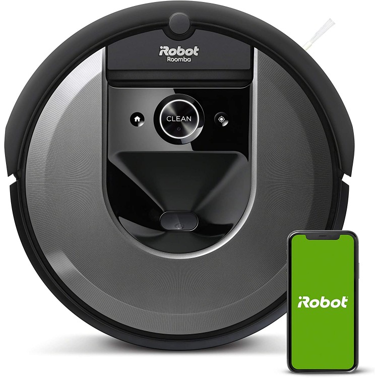 iRobot Roomba i7 (7150) Robot Vacuum- Wi-Fi Connected, Smart Mapping, Works with Alexa, Ideal for Pet Hair, Works With Clean Base, Black