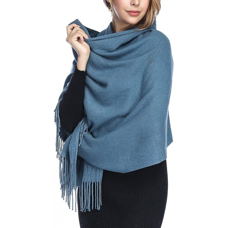 Extra Large Thick Soft Cashmere Wool Shawl Wraps for Women - PoilTreeWing Pashmina Scarf