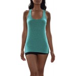 Sexy Basics Women's 12 Pack Racer Back Tank Tops/Cotton -Spandex Stretch Color Tanks