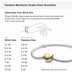 Pandora Jewelry Moments Heart Clasp Snake Chain Pandora Shine and Sterling Silver Bracelet