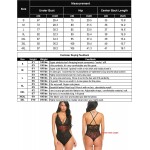 Avidlove Women Snap Crotch Lingerie Sexy Lace Bodysuit Deep V Teddy One Piece Lace Babydoll