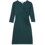 Lark &amp; Ro Women&#39;s Crepe Knit Cross-Over Empire Wrap Dress