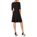 Lark &amp; Ro Women&#39;s Matisse Half Sleeve Flared Dress