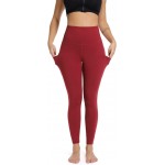 Olacia Yoga Pants with Pocket High Waisted Tummy Control Workout Leggings, Wi.