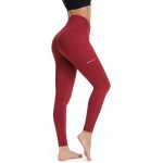 Olacia Yoga Pants with Pocket High Waisted Tummy Control Workout Leggings, Wi.