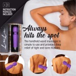 LuLu 11 Upgraded Personal Wand Massager with Memory - Premium with 5 Speeds 20 Patterns - Cordless Powerful and Handheld - USB Rechargeable for Back and Neck Relief - Purple