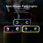 Bluetooth Speaker, DOSS SoundBox Pro+ Wireless Bluetooth Speaker with 24W Impressive Sound, Booming Bass, IPX5 Waterproof, 15Hrs Playtime, Wireless Stereo Pairing, Mixed Colors Lights, 66 FT - Black