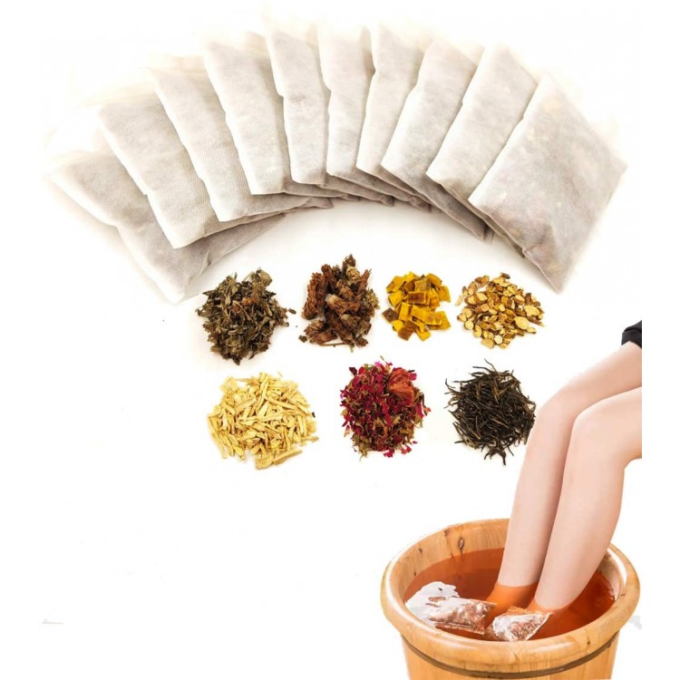 Foot Soak Wormwood Chinese Herbs Foot Both Dry Cracked Feet Athletes Foot Soften Calluses Wellness Relaxation 10 Packs