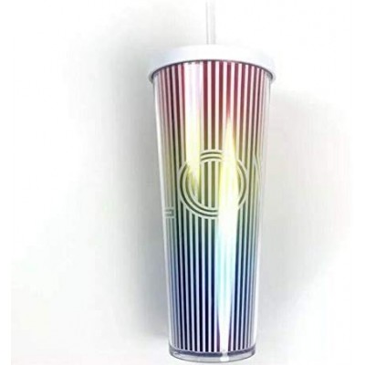 2019 Summer Collection LOVE IRIDESCENT RAINBOW Acrylic Cold Cup Tumbler 24 oz …