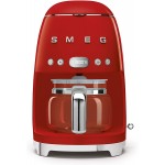 Smeg Drip Filter Coffee Machine, Red, 10 cup