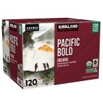 Kirkland Signature Organic Pacific Bold Dark-Roast Coffee, 120 K-Cup Pods