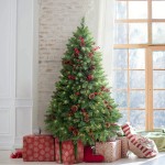 LIFEFAIR 4FT Prelit Christmas Tree, Decorated with 150 Clear Lights and Realistic 380 Thicken Tips