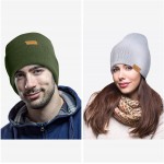 FANVINCE Daily Beanie Men Women Winter Thermal Hats Cuffed Knit Skull Cap Warm Womens Mens Gifts