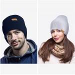 FANVINCE Daily Beanie Men Women Winter Thermal Hats Cuffed Knit Skull Cap Warm Womens Mens Gifts