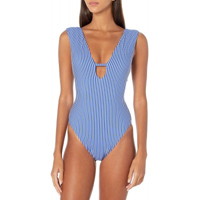 Seafolly Women's Deep V Plunge Maillot One Piece Swimsuit