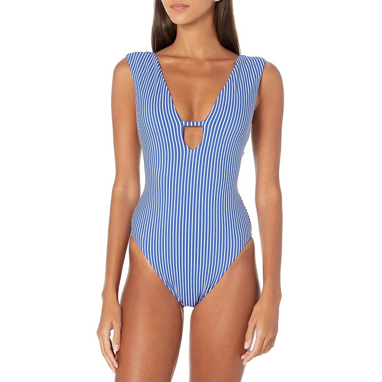 Seafolly Women's Deep V Plunge Maillot One Piece Swimsuit