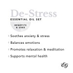 Edens Garden De-Stress Essential Oil 6 Set, Best 100% Pure Aromatherapy Relaxation Kit (For Diffuser- Anxiety &amp; Stress Relief), 10 ml