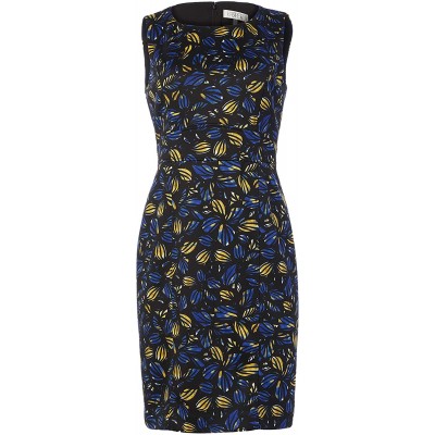 Kasper Women's Sleeveless Jewel Neck Floral Print Sheath Dress