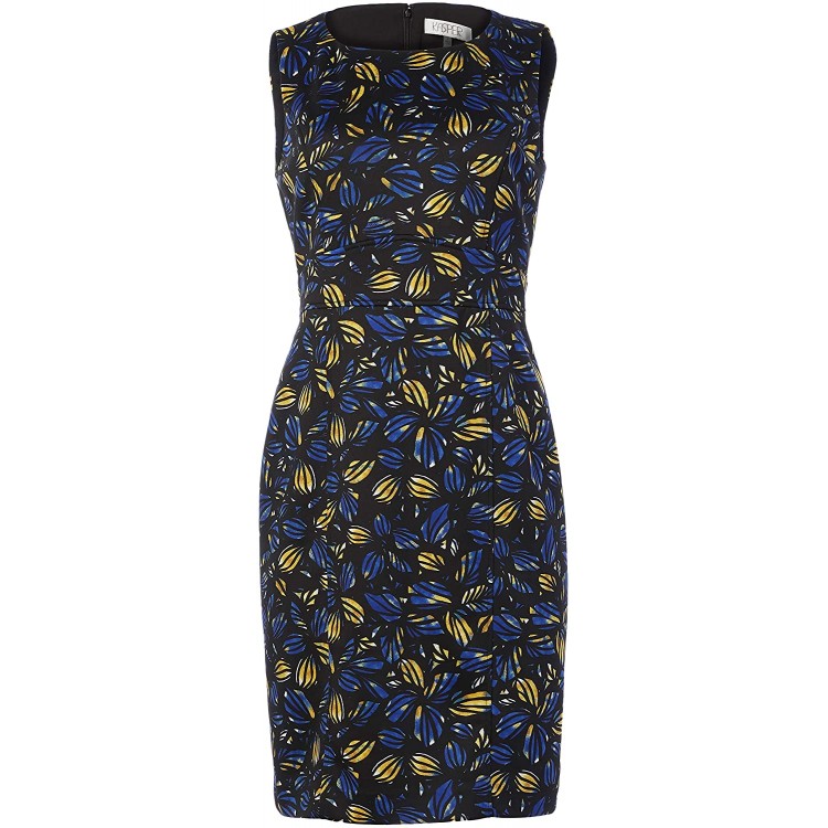 Kasper Women's Sleeveless Jewel Neck Floral Print Sheath Dress